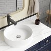 Acekool  Ceramic Bathroom Sink, Glossy White - 2 of 3