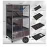 Home Spacious 5-Level Ferret Cage With Locker - 59" H Rolling Pet House For Guinea Pigs, Rabbits, Chinchillas, And More - Includes Removable Ramps, D - 2 of 4