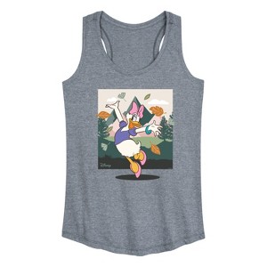 Women's - Disney - Daisy With Leaves Graphic Racerback Tank - 1 of 4