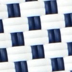 white & navy/natural frame