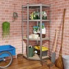 Tangkula 4-Tier Adjustable Garage Storage Utility Rack Corner Shelving Unit for Warehouse - 4 of 4