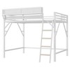 Okak Full Size Loft Bed with Ladder, Bed Frames with Storage basket and Safety Guardrail, Twin Loft Bed for Kids, Teenagers - 4 of 4