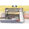 Okak Twin Over Twin Solid Wood Bunk Bed with Slide & Ladder & Safety Fence Low Bunkbeds for Toddler Kids Teens Easy Assemble Space-Saving, Gray - 3 of 4