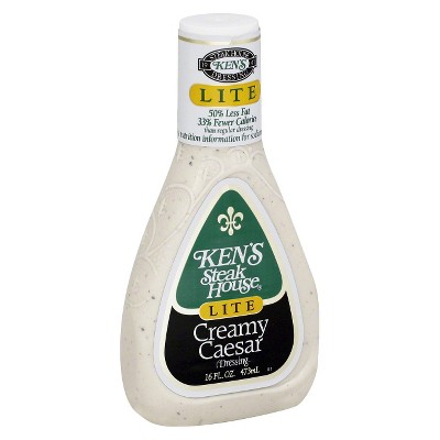 Ken's Steak House® Lite Creamy Caesar Salad Dressing - 16 Fl Oz : Target