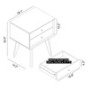 Galano Abby Retro 2 Drawer Nightstand (Set of 2) - 2 of 4