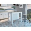 Kitchen Island with Three Shelves and Four Legs - 2 of 4