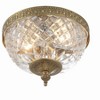 Crystorama Lighting Ceiling Mount 2 - Light Flush Mount in  Olde Brass - 2 of 4