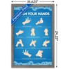 Trends International Wash Your Hands Framed Wall Poster Prints - 3 of 4