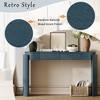 55" Entryway Console Table with 2 Drawers, Wooden Narrow Sofa Table Behind Couch, Rectangular Console Table for Entryway Hallway Living Room - 4 of 4