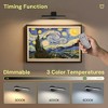 DORESshop 9.5 in. 1-Light Black Integrated LED Picture Light, 2 Pack Dimmable Wall Light for Paintings, Portraits, Frames - 4 of 4