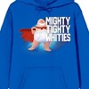 Captain Underpants Mighty Tighty Whiteies Adult Royal Blue Long Sleeve Hooded Sweatshirt - 2 of 4