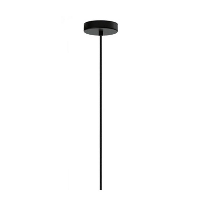 1-Light Cylindrical Glass Montey Pendant Matte Black/Clear - EGLO, 5 of 7