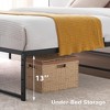 Jojoka Metal Platform Bed Frame - 14" Metal Platform, Sturdy 3-in-1 Steel Support, Heavy Duty Storage Bed, Noise-Free Design, Easy Assembly - 4 of 4