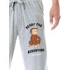 Curious George Mens' Character Ready For Adventure Sleep Pajama Pants Grey - image 2 of 3