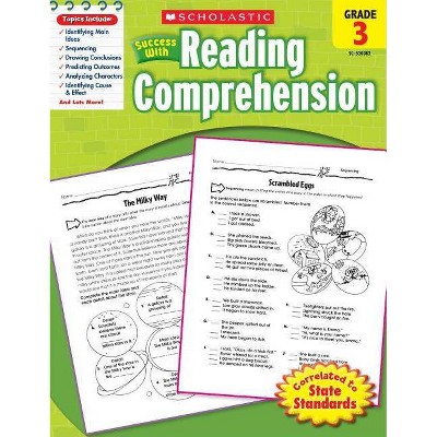 Scholastic Success with Reading Comprehension: Grade 3 Workbook - (Paperback)