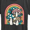 Women's - Instant Message - Retro Mushrooms Rainbow Short Sleeve Graphic T-Shirt - 2 of 4