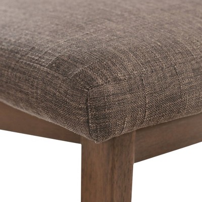 Pebble Brown Upholstered Mid-Century Modern Dining Chair Set