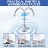 WOWOW Brass Single Handle Deck Mount Cold Water Kitchen Faucet in Polished Chrome - 4 of 4