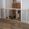 PETMAKER 3-Panel Foldable Pet Gate, Natural - 2 of 4