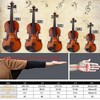 TopComfy Toy String Instrument 1/8 Acoustic Violin Set with Case Bow Rosin for Kids 4-5 Years Old Beginning Violin Lessons, Brown, 24.02"*7.87"*3.94" - 4 of 4