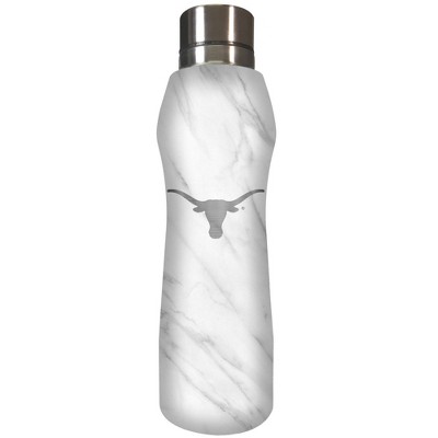 NCAA Texas Longhorns 20oz Marble Curve Stainless Steel Water Bottle