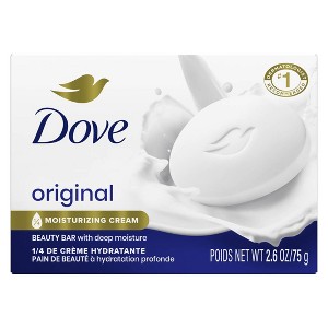 Dove Beauty White Beauty Bar Soap - Unscented - Trial Size - 3.17oz - 1 of 4