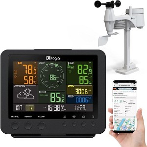 Logia 5-in-1 Wireless Weather Forecast Station with WiFi - Dark - 1 of 4