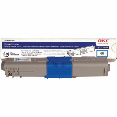 Oki Cyan Toner Cartridge for Laser Printers Model 44469703