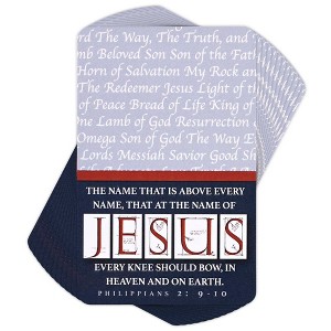Dicksons BKMPK-461 Name Above Every Name Blue and Red 4 Inch Paper Place Keeper Pocket Card Bookmark Pack of 12 - 1 of 2