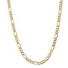 Black Bow Jewelry Men's 7.3mm, 10k Yellow Gold Hollow Figaro Chain Necklace - 3 of 4