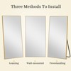 Dovelina Modern Metal Frame Rectangle Decorative Wall Mirror - 4 of 4