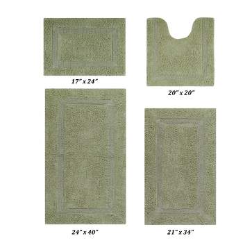 Lux Collection 100% Cotton Tufted Reversible Bath Rug Set - Better Trends