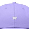 Dalix Lil Butterfly Embroidered Cotton Cap Outdoor Dad Hat Womens - 2 of 4