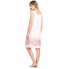 Casual Nights Women's Fancy Lace Floral/Embroidered Sleeveless Nightgown - 4 of 4