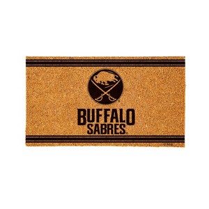Evergreen Buffalo SabresLogo Natural Coir 28 x 16 Inches Indoor Outdoor Doormat - 1 of 4