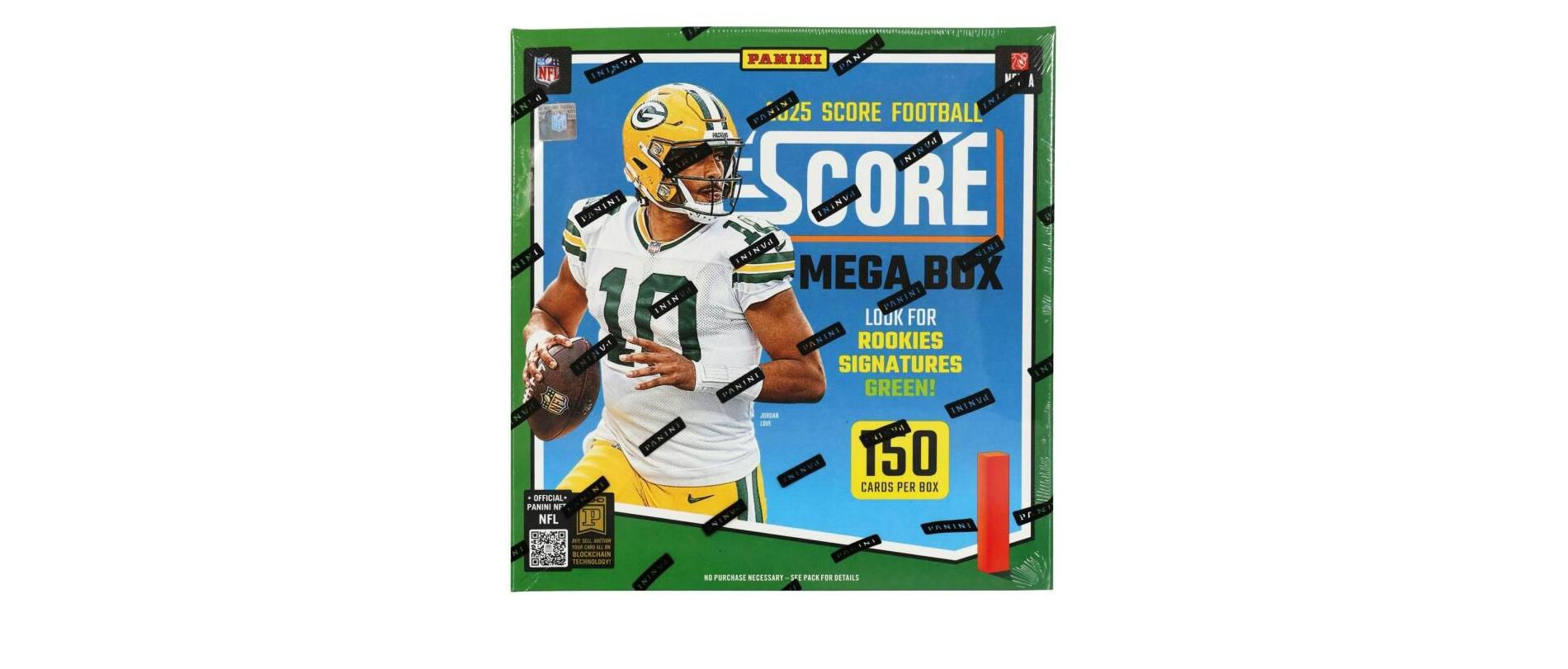 2025 Panini Score Football Mega Box  Signature Green (Square)