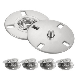 Unique Bargains Alloy Invisible Durable High Hardness Buckle Fasteners Press Studs Buttons 5 Pcs - 1 of 4