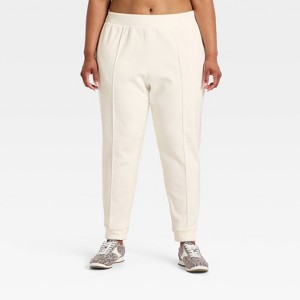 Women's Velour Ribbed Jogger Sweatpants - All In Motion™ - 1 of 3