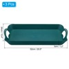 Unique Bargains Plastic Reusable Multi-Purpose Rectangle Serving Trays - 2 of 4