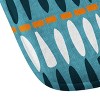 Caroline Okun Baby Teeth Memory Foam Bath Rug Blue - Deny Designs: Geometric Microfiber, Machine Washable - 3 of 3