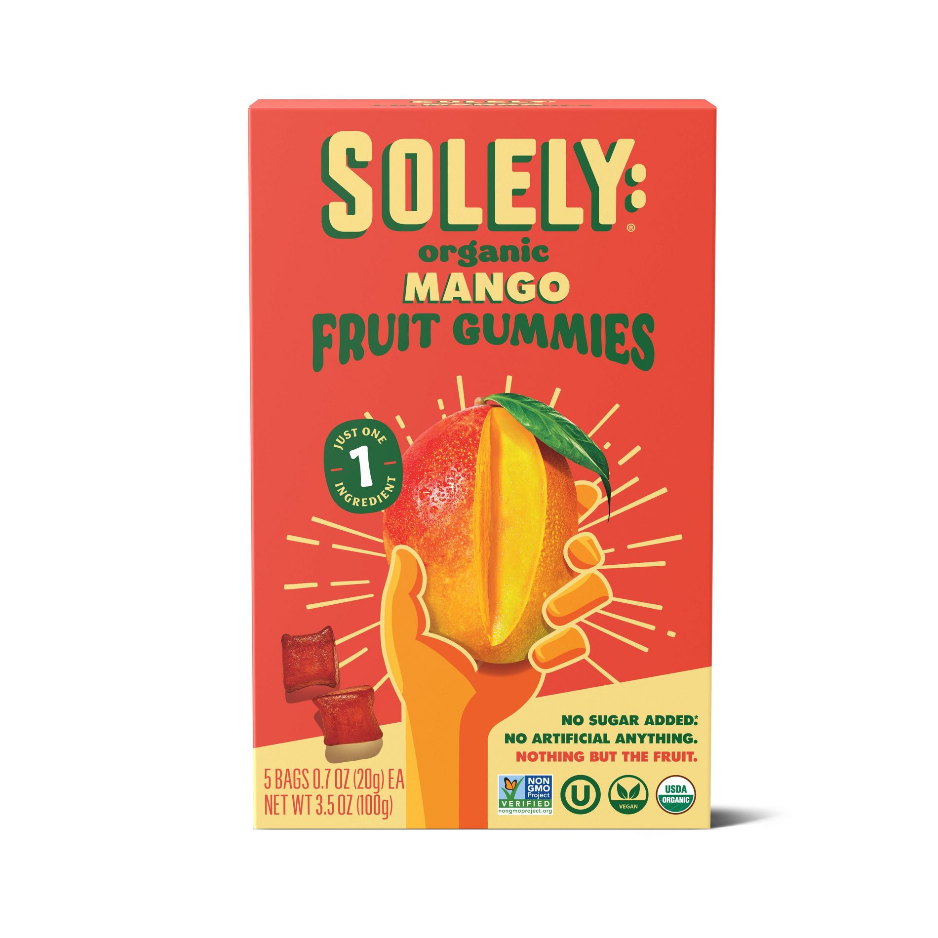Solely Organic Whole Fruit Gummies - 3.5oz/5ct