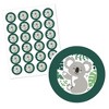 Big Dot of Happiness Koala Cutie - Bear Birthday Party and Baby Shower Circle Sticker Labels - 24 Count - 2 of 4
