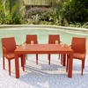 LeisureMod Mace Modern Dining Arm Chair for Indoor and Outdoor Home, Set of 4 - 2 of 4
