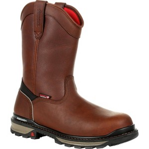 Men's Rocky Rams Horn Waterproof Composite Toe Pull-On Work Boot - 1 of 4