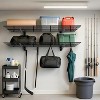 Heavy Duty Garage Wall Shelving with Hooks,Storage Shelve(Black, 2 Pack) - 2 of 4