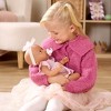 LullaBaby 14" Baby Doll with Pink Dress & Pacifier - Brown Eyes - 2 of 4