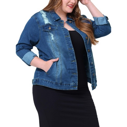 Target denim 2025 jacket plus size