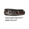INSPIRE CHIC Women's Skinny Faux Leather Hollow-out Thin Waist Belts 0.7 inches Width - 3 of 4