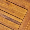 CAVINAS 45.75 Inch Rectangle Patio Table,Outdoor Dining Table with Acacia Wood Tabletop and Slat Paneling for Porch Backyard Balcony,Natural - 4 of 4