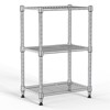 Hrinhom 18"W 3-Tier Organizer Wire Rack,Wire Storage Shelf - 4 of 4